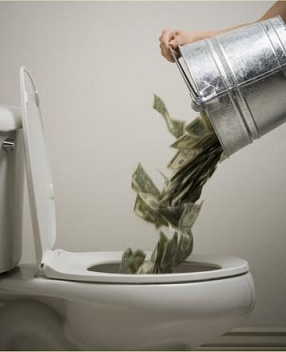 Flushing Money down the toilet